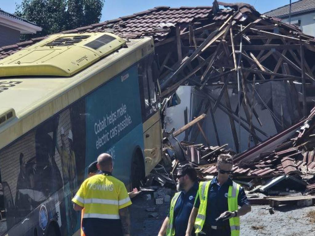 There were seven people on board the bus at the time, including the driver. Picture: Facebook