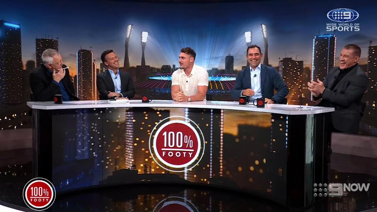 The comment left the panel in stitches. Photo: Channel 9.