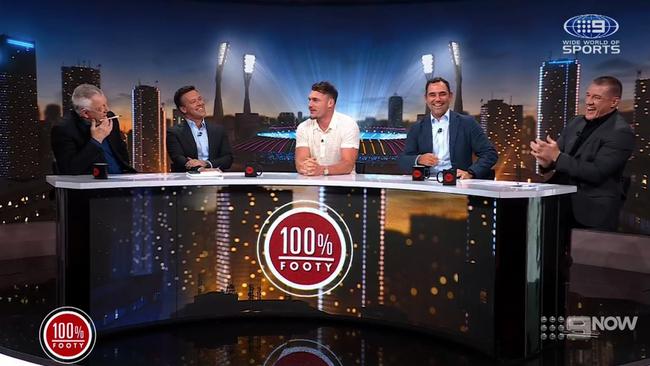 The comment left the panel in stitches. Photo: Channel 9.