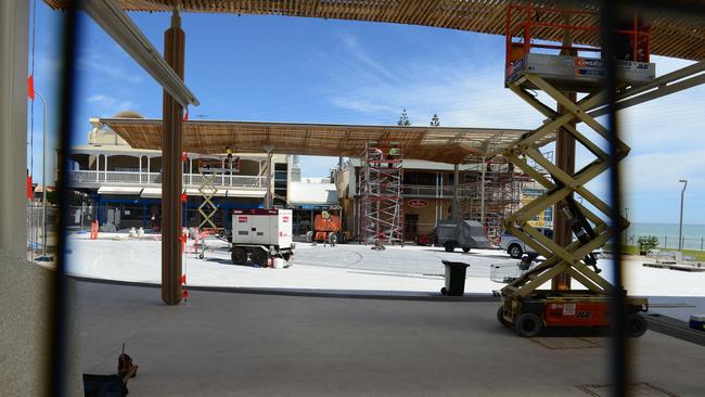 Henley Square is reopening despite the redevelopment remaining unfinished. Pic: Tricia Watkinson