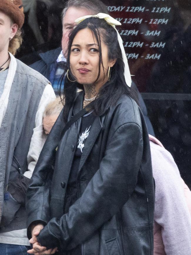 Thaipun was spotted sitting at her stall selling vintage clothing at a market held at the Evelyn Hotel. Picture: MEDIA MODE