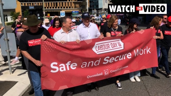 Hundreds join Brisbane Labour Day march