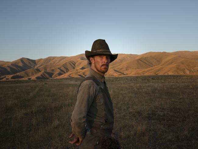 Benedict Cumberbatch as a menacing ranch hand in The Power of the Dog. Picture: Supplied