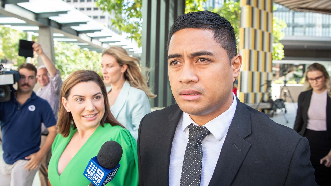 Anthony Milford leaves Brisbane Magistrates Court on 11 April. Picture: Brad Fleet