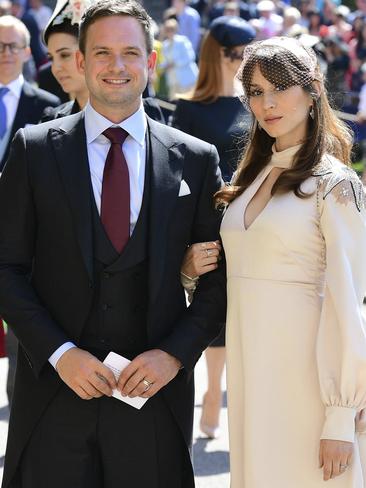 Patrick J. Adams (aka Mike Ross from Suits) and his wife, Pretty Little Liars’ Troian Bellisario. Picture: AP