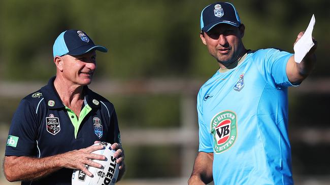 NSW selector Peter Sterling and coach Laurie Daley.
