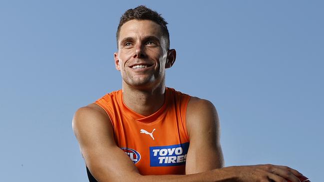 Portrait of GWS Giants player Josh Kelly on March 14, 2024 ahead of his 200th AFL game this week when they take on North Melbourne. Photo by Phil Hillyard(Image Supplied for Editorial Use only - Phil Hillyard  **NO ON SALES** - Â©Phil Hillyard )