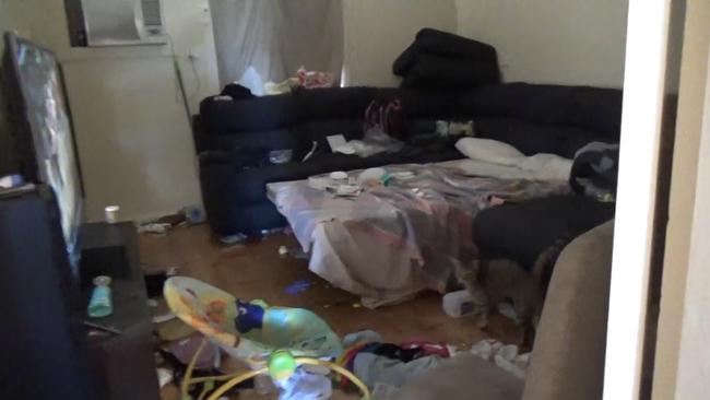 The bed where the baby died. Picture: SA Police