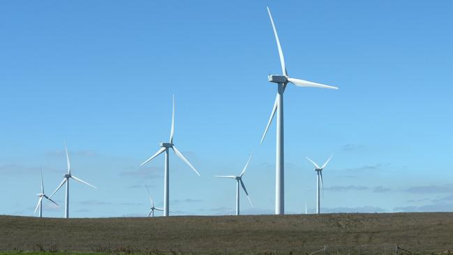 Turbines at wind farm operated in Waubra, Victoria. Picture: Carla Gottgens/Bloomberg via Getty Images