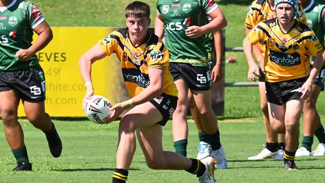 Sunshine Coast Falcons Cyril Connell leader Jackson Koina. Picture: kyliesfootyphotos/Kylie McLellan