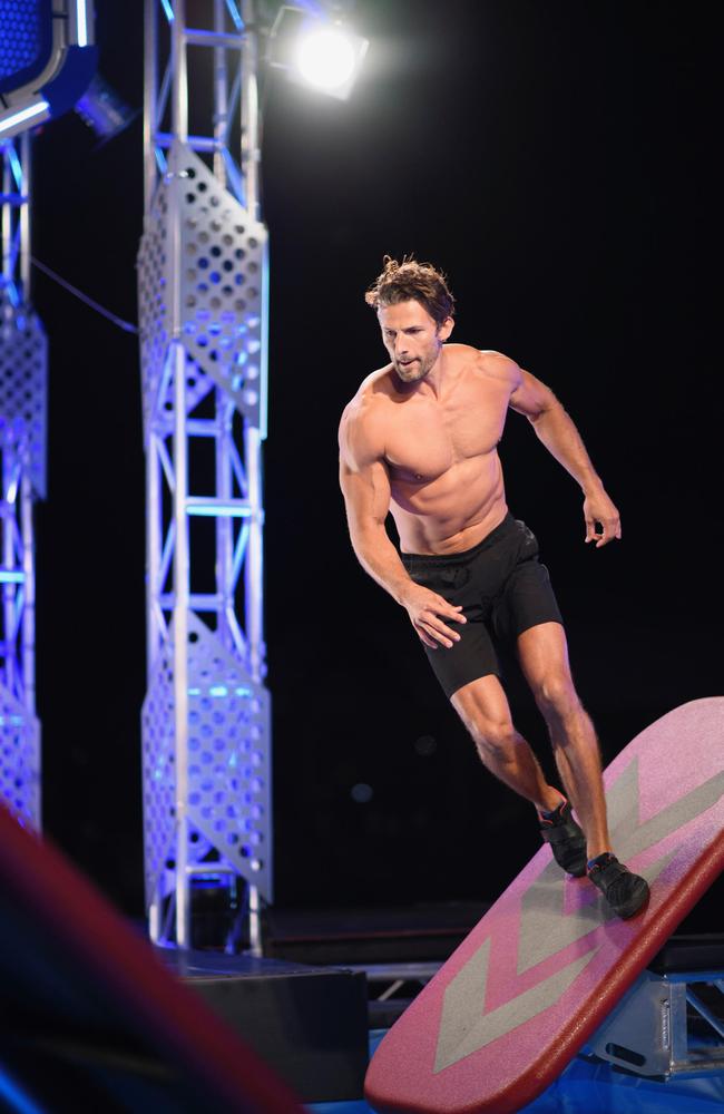 Tim Robards appearing on Ninja Warrior. Picture: Channel 9