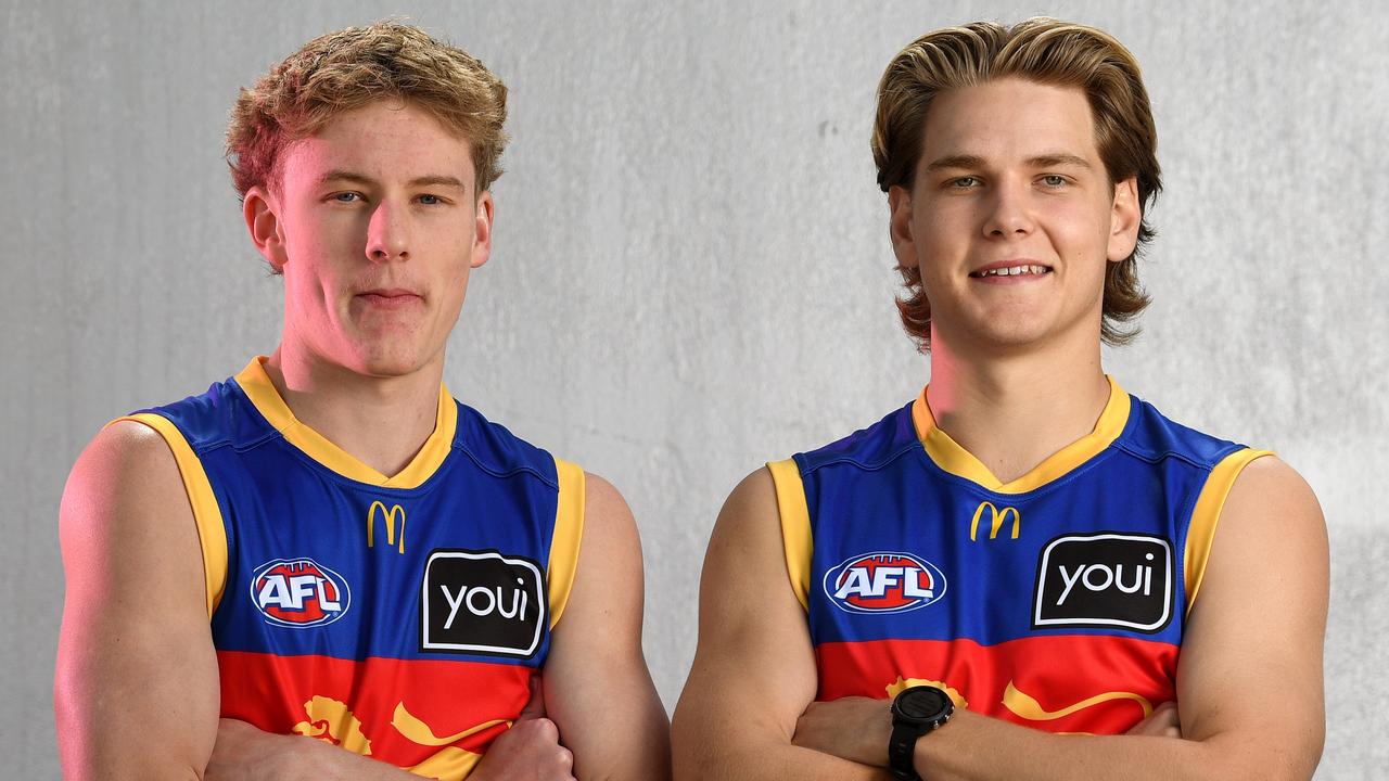 Jaspa Fletcher and Will Ashcroft are expected to make an impact at AFL level in 2023. (Photo by Morgan Hancock/Getty Images)