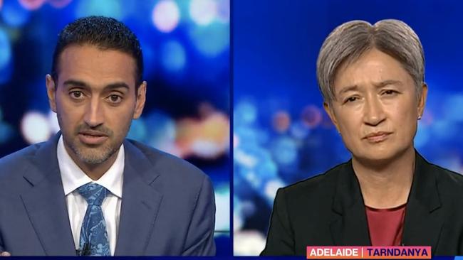 Penny Wong had to answer some tough questions about welfare payments.