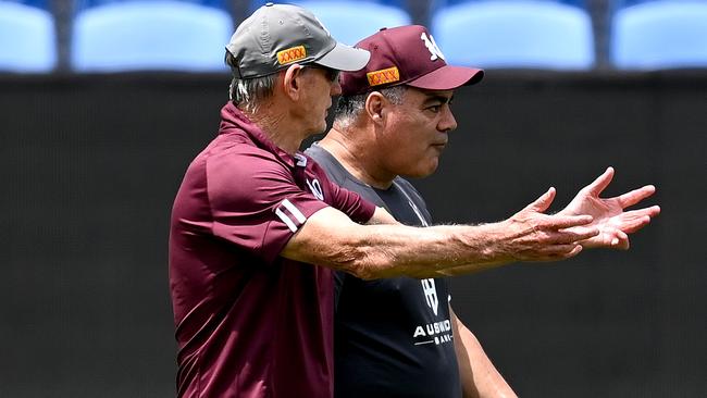 Bennett and Meninga have joined forces to lead the Maroons this year.