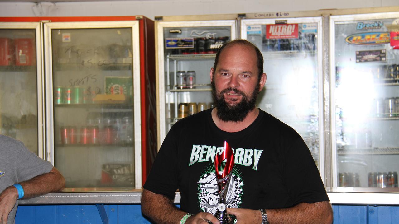 Donald Hagen took the win in the streetfighter bike class at Benaraby dragway on November 28. Picture: Rodney Stevens