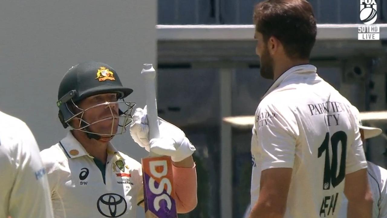 Afridi wasn't happy with David Warner.