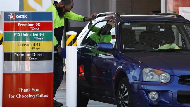 Fuel prices are at an all-time high across the country. Picture: NCA NewsWire/Tertius Pickard