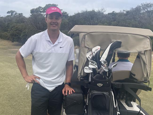 Jack Silvagni on course at the Peninsula Sotheby's Portsea Pro Am.