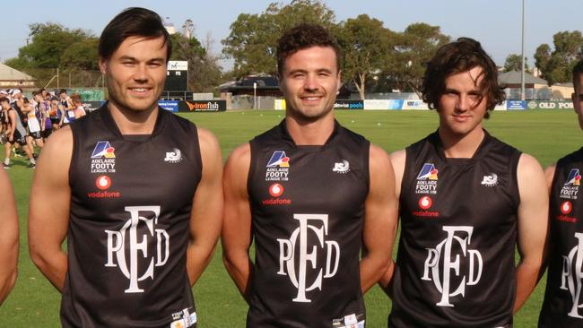 Brothers Mitchell, Jack and Cooper Gaffney look to have Port District back to its best in 2023. Picture: Supplied