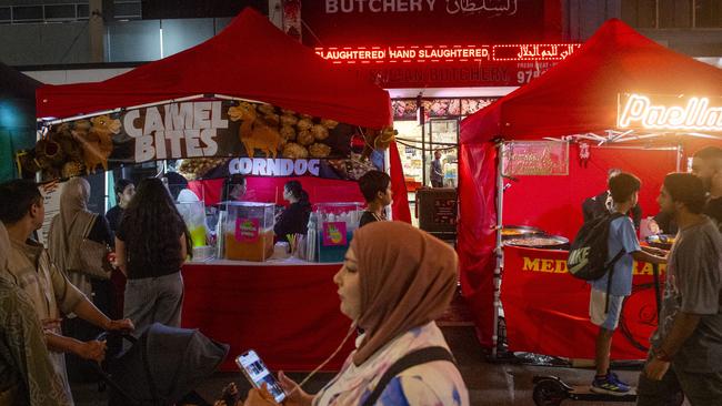 Breaking bread with the community at an Iftar during Ramadan, or attending festivals such as the renowned Lakemba nights in Sydney, are simple ways of being better educated about Muslims. Picture: Jeremy Piper/NewsWire
