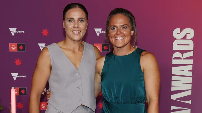 Jasmine Garner and Emma Kearney are both in this season’s All-Australian team. Picture: Michael Klein