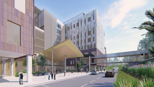 Campbelltown Hospital redevelopment artists impressions of the buildings. Supplied