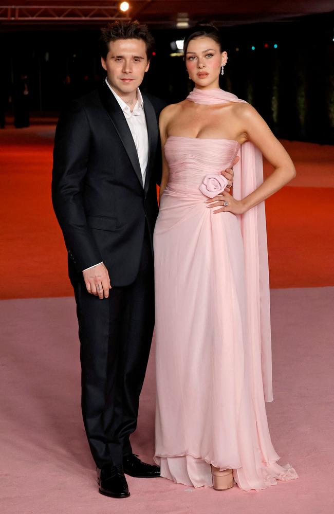 Brooklyn Beckham and Nicola Peltz have fallen out with his family. Picture: Getty Images