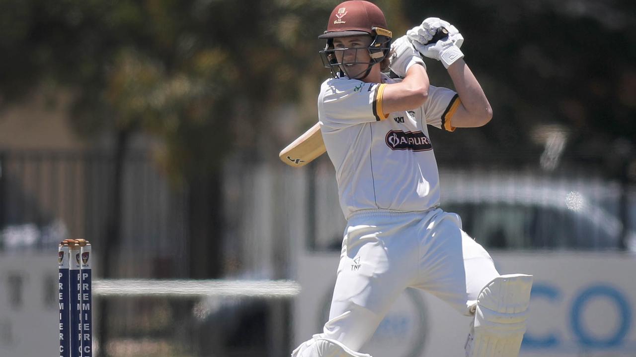 Kensington’s Darcy McRostie takes to a short ball. Picture: Dean Martin