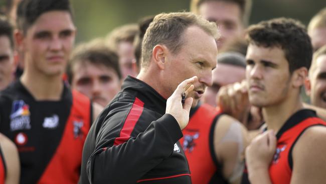 Tea Tree Gully coach Justin Maschotta. Picture: AAP/Dean Martin