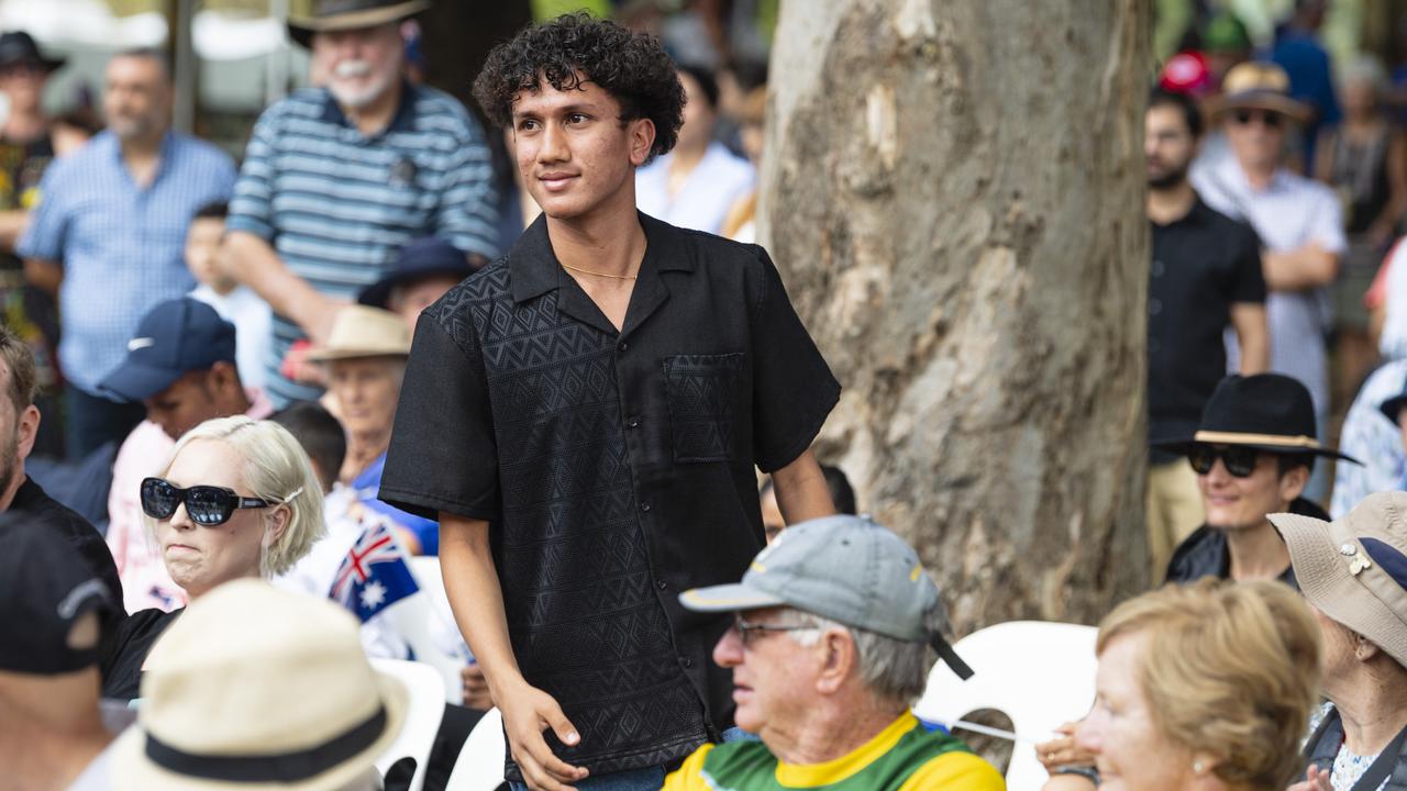 Toowoomba Junior Sports Award recipient Iskcon Gyawali at the Toowoomba Australia Day celebrations at Picnic Point, Sunday, January 26, 2025. Picture: Kevin Farmer