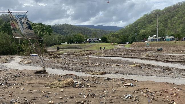 Wujal Wujal following the record flood that led to the community’s evacuation in December. Picture: Kiley Hanslow