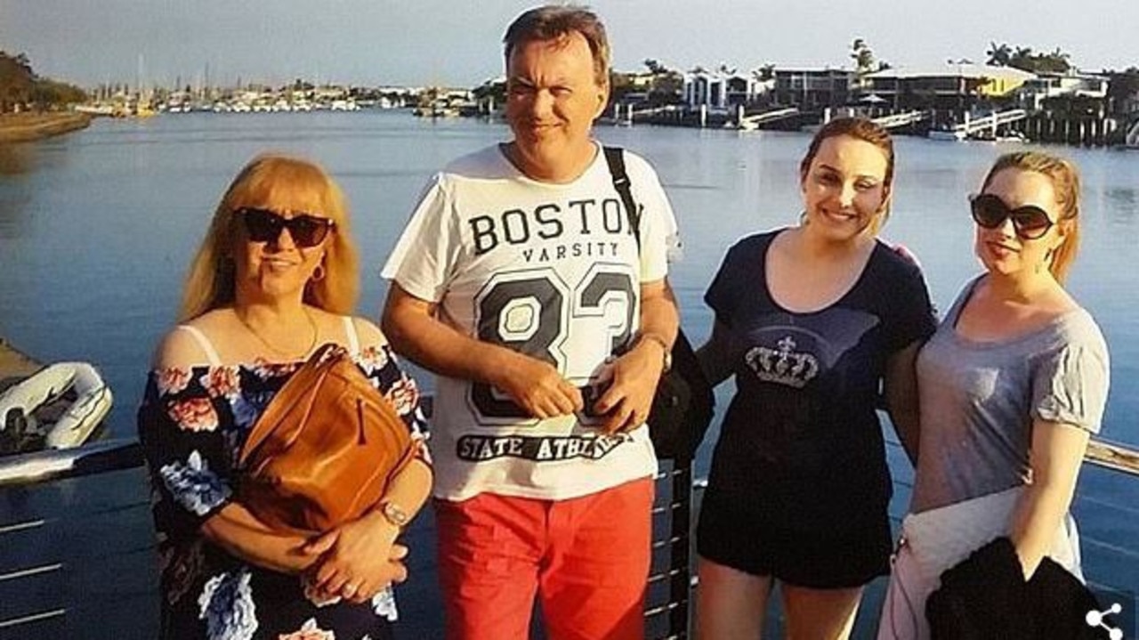 Marie Browitt (left) was the only member of the family to stay on the Ovation of the Seas cruise ship. Picture: Instagram