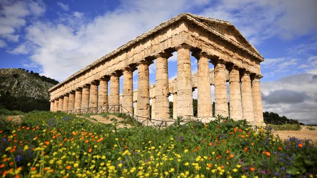 Temple ruins in Segesta, Sicily.