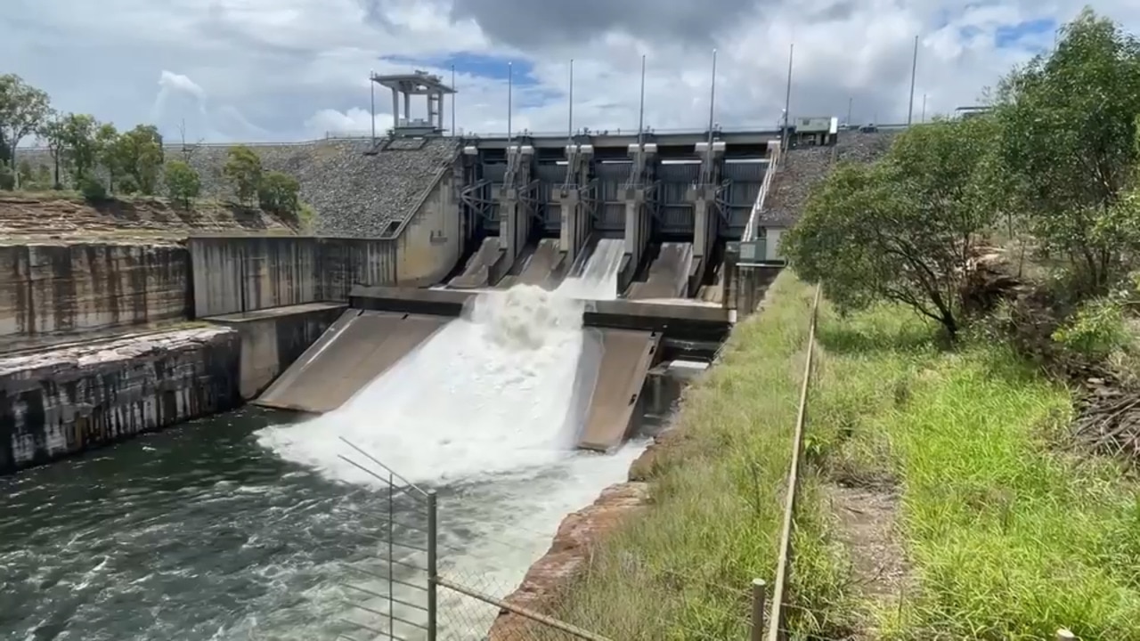 WATCH: The moment Wivenhoe Dam spilled over