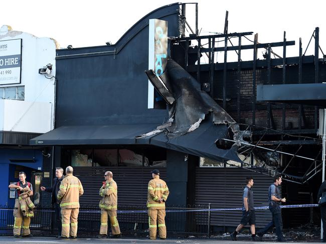 Club Dakota was destroyed in a fire in May 2016. Picture: Steve Tanner