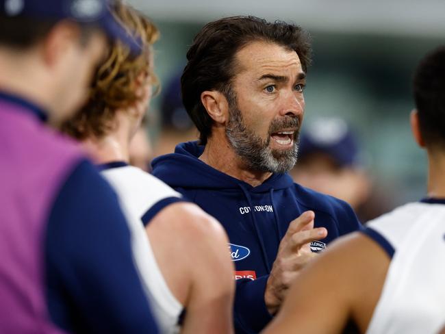 Chris Scott has his side sitting pretty. Picture: Michael Willson/AFL Photos via Getty Images