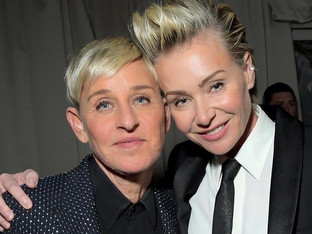 Ellen DeGeneres and Portia de Rossi. Picture: Charley Gallay/Getty Images for Netflix