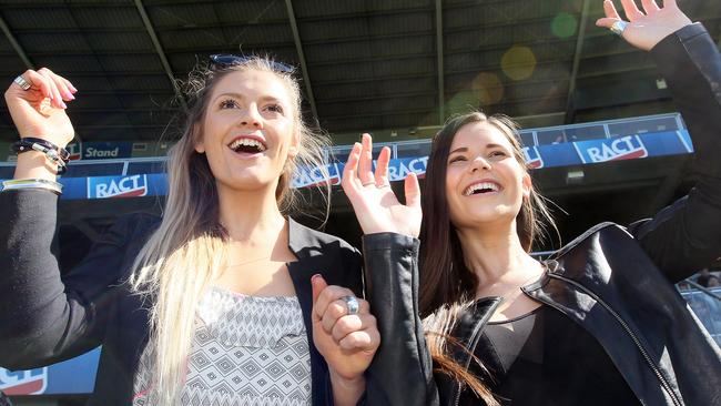 Supporters at a TSL grand final.