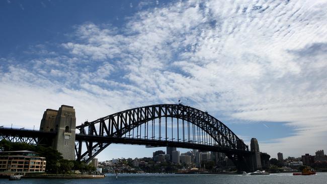 A new tunnel would provide a third major option to cross Sydney Harbour. Picture Chris Pavlich