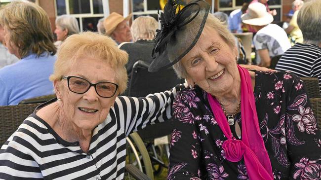 Milford Grange Retirement Village and Aged Care Community 10th anniversary morning tea. Pearl Crighton and June Brown. Picture: Cordell Richardson