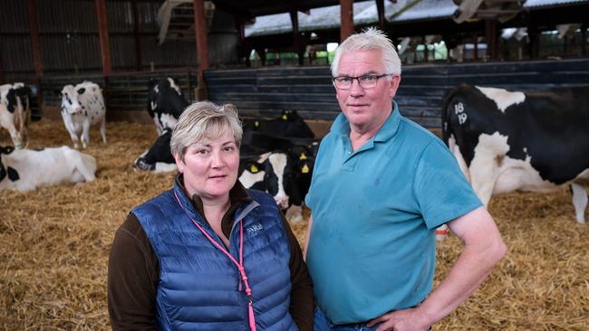 British farmers Moira and Robin Fisher lived through the horror of the UK foot and mouth outbreak in 2001. Picture: George Carrick/The Australian