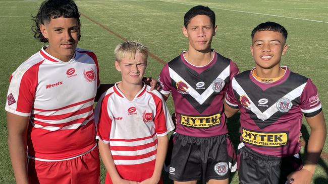 Players from the Year 8 Renouf Shield clash.