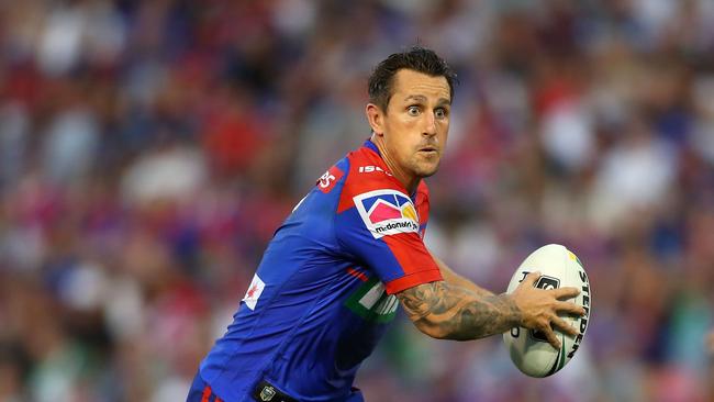 Mitchell Pearce has already made a big impact with the Knights during the first two rounds of the 2018 NRL season. Picture: Tony Feder/Getty Images