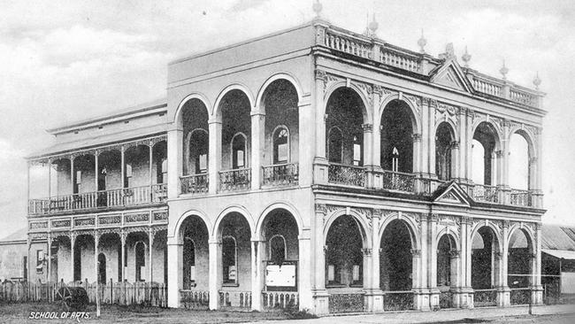 Bundaberg School of Arts, 1900. A landmark institution that helped develop culture and education at the turn of the century. Source: Queensland Art Gallery