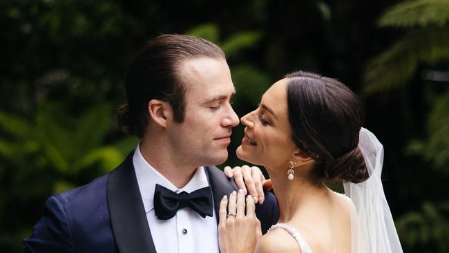 Hayley Martin and Thomas McGuane on their wedding day. Picture: Mimo Weddings