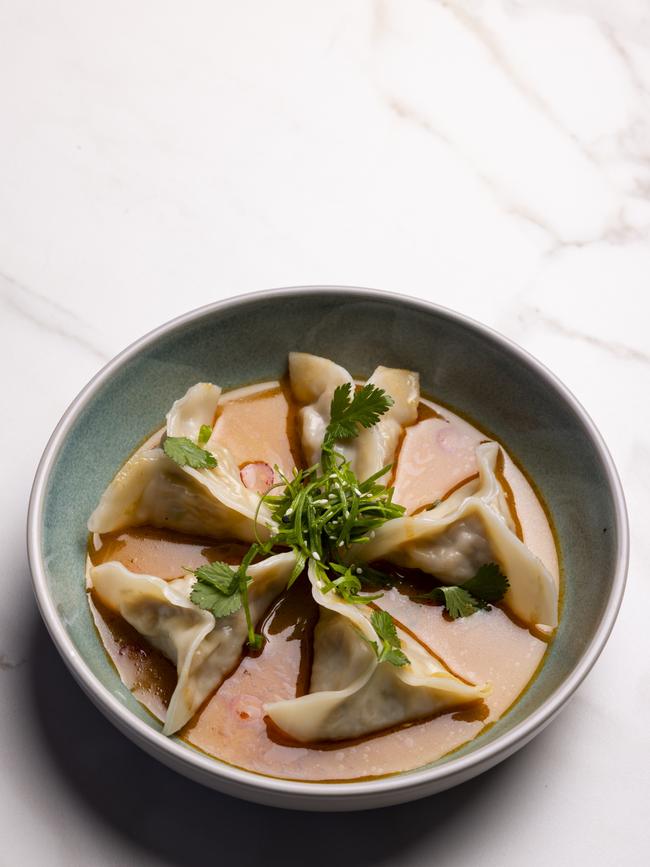 Prawn dumplings. Picture: Kelsey Zafiridis