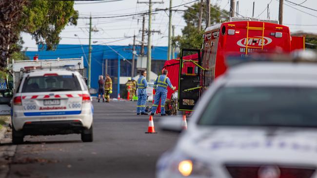 More than 80 firefighters worked to bring the blaze under control. Picture: Sarah Matray