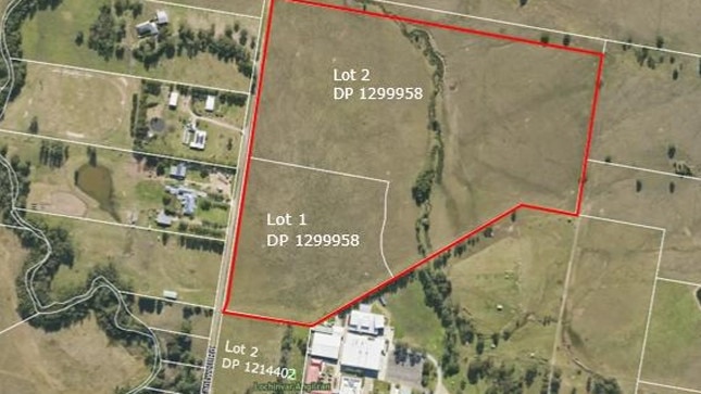 Land at Lochinvar owned by Catholic Church which has a development application for a subdivision and 138 residential lots. Maitland Council documents