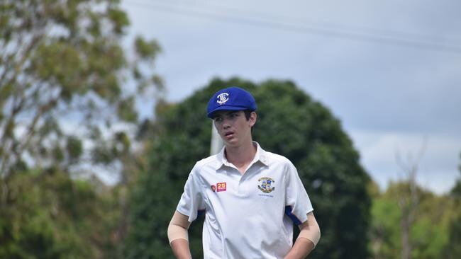 Joey Laner of Marist College Ashgrove scored runs and took wickets.