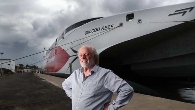 Robert Clifford of Incat with new ferry Buccoo Reef that will be used in Trinidad and Tobago. Picture: NIKKI DAVIS-JONES